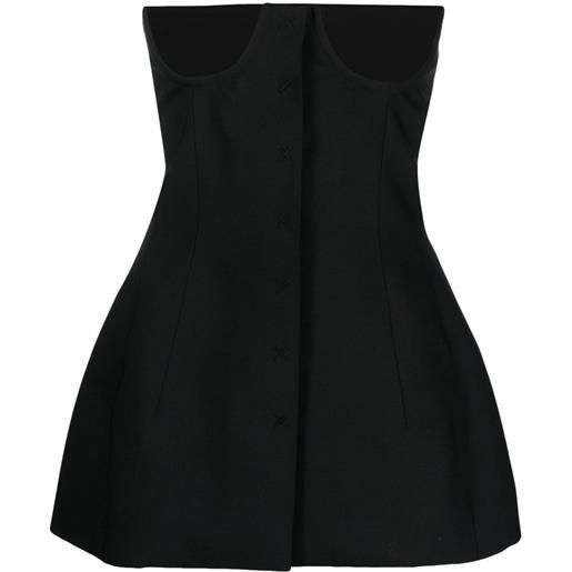 ALESSANDRO VIGILANTE top corsetto senza spalline - nero