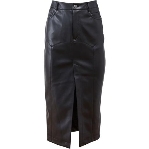 Fleur Du Mal gonna harley con spacco - nero