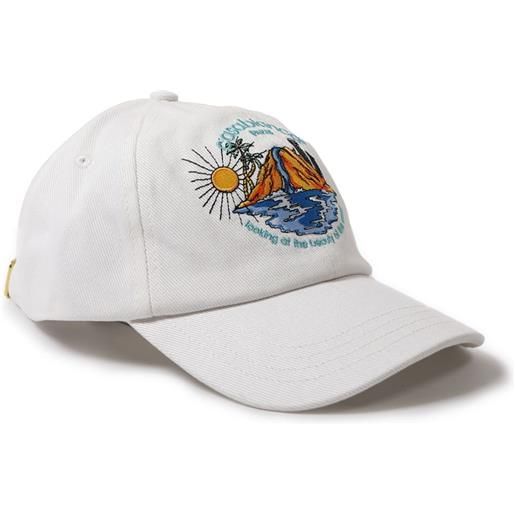 CASABLANCA KIDS cappello da baseball in cotone - bianco