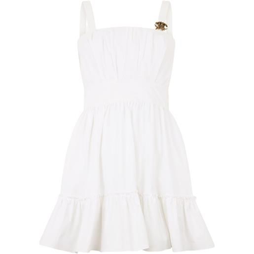 Roberto Cavalli abito con monogramma - bianco