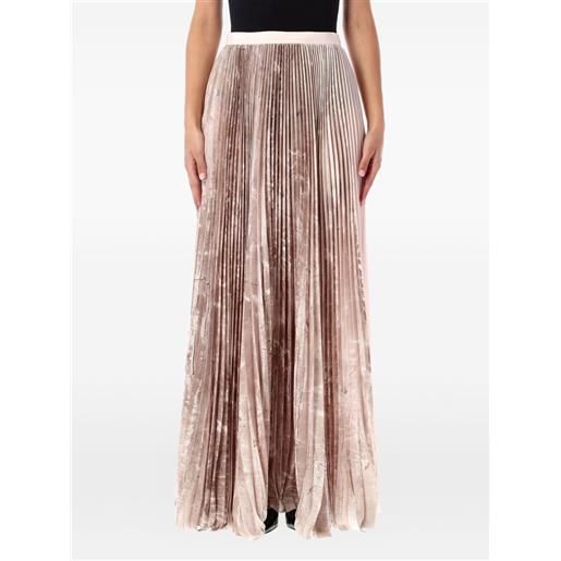 Fabiana Filippi gonna lunga plissettata effetto raso - rosa