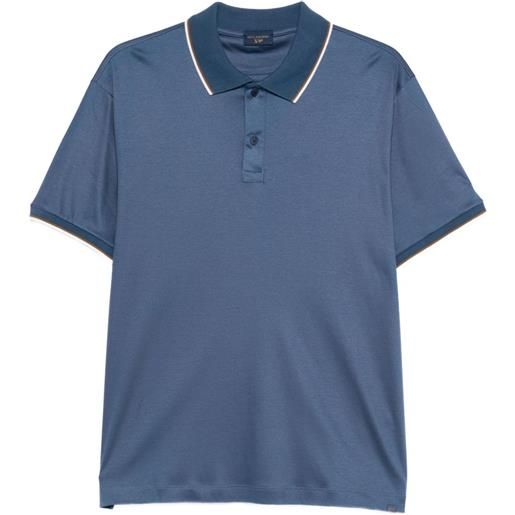 Paul & Shark polo con bordi a contrasto - blu