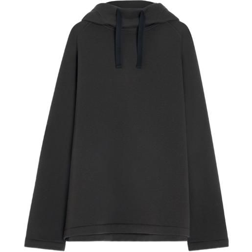 LEMAIRE felpa con maniche raglan e cappuccio - grigio