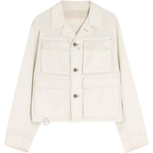 LEMAIRE giacca utility con tasche - bianco