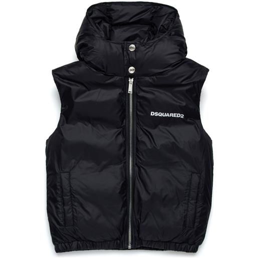 DSQUARED2 KIDS gilet trapuntato - nero