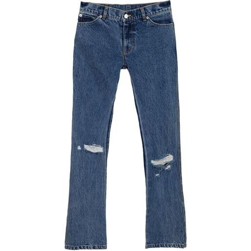 Natasha Zinko jeans svasati con effetto vissuto - blu