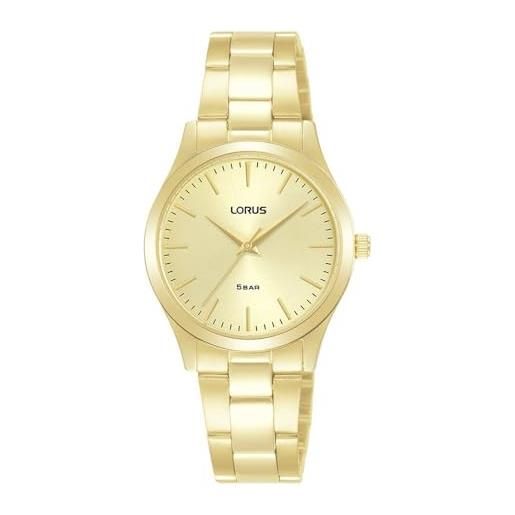 Lorus RRX70HX9 Orologio Uomo Quarzo Al Quarzo, Cassa Oro E Cinturino Metallico, 40mm