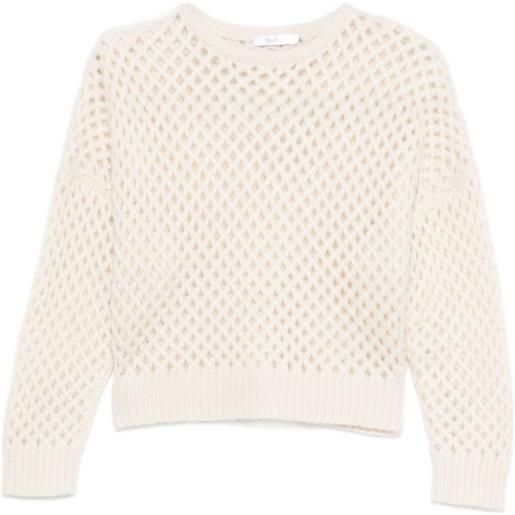Max Mara maglione traforato - bianco