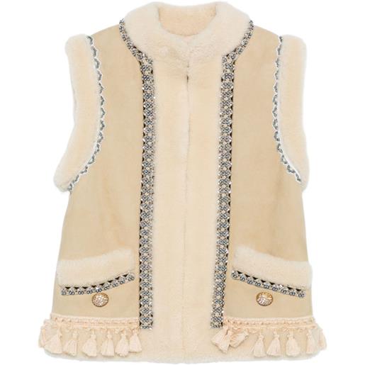Valentino Garavani gilet con decorazione - toni neutri