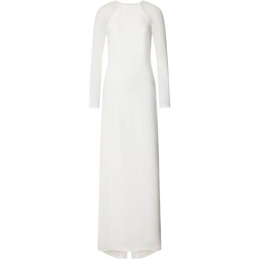 Alberta Ferretti abito in raso - bianco