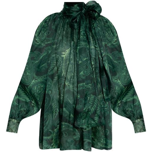 ETRO blusa con stampa paisley - verde