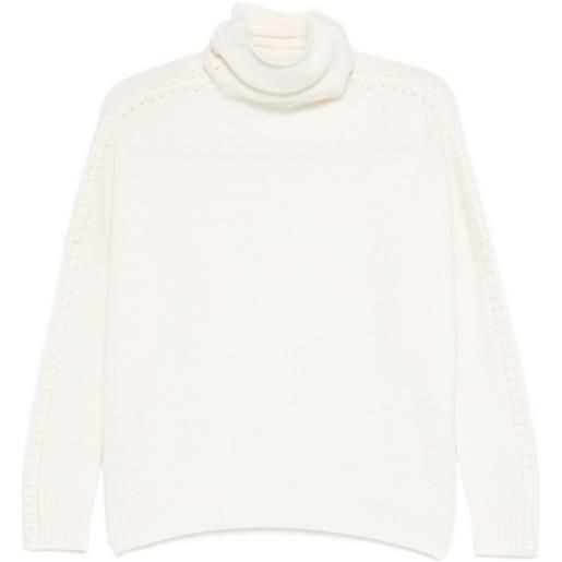 kujten maglione a collo alto - bianco