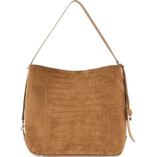 Hogan borsa a spalla hocket - marrone
