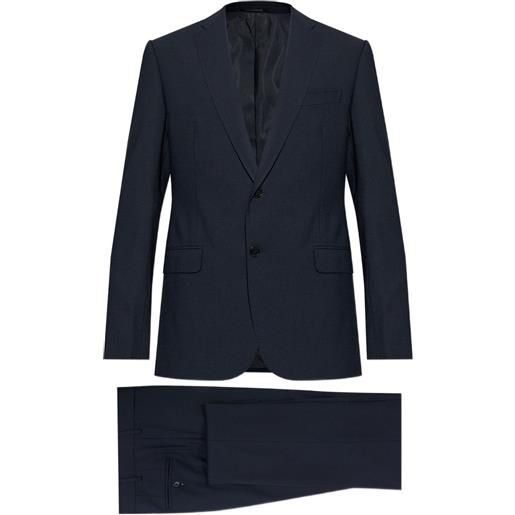 Emporio Armani completo monopetto in lana - blu