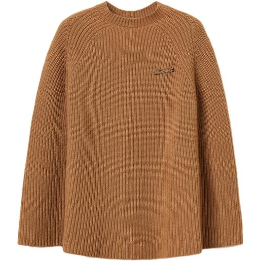 TWINSET mantella con decorazione - marrone