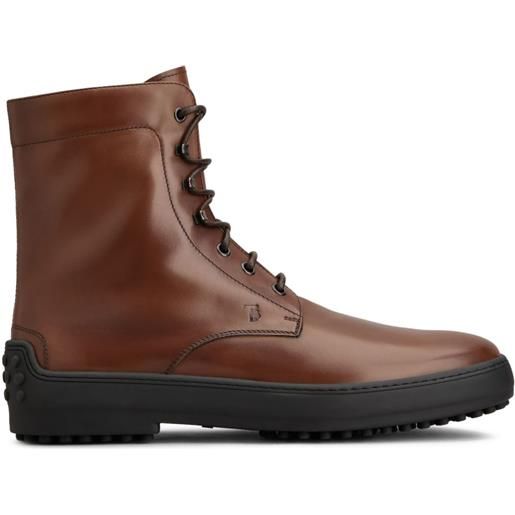 Tod's anfibi in pelle - marrone