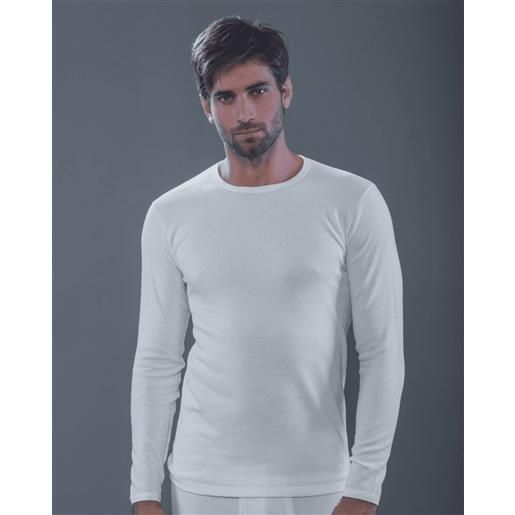 I Magazzini Sorriso art. 1142 maglia uomo manica lunga girocollo caldo cotone felpa soft - moretta