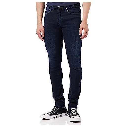 Calvin Klein uomo jeans skinny cotone elasticizzato, blu (denim dark), 40w/32l