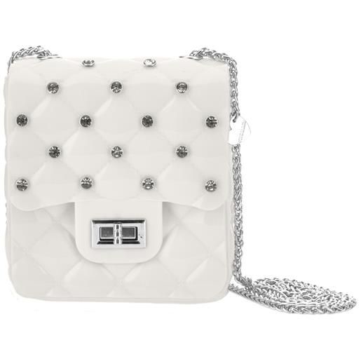 Monnalisa borsa pvc con strass