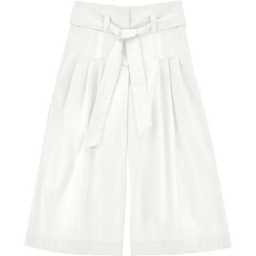 Monnalisa pantaloni popeline cropped