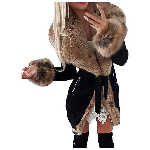 Cocila black of friday 2024 coprispalle donna elegante curvy cappotto lungo alla caviglia donna gilet lungo nero donna parka giacca invernale donna coprispalle corto donna lightning deals big deal days