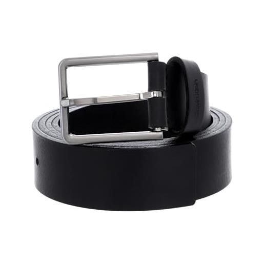 Calvin Klein uomo cintura 3.5 cm essential belt cintura in pelle, nero (black), 85 cm