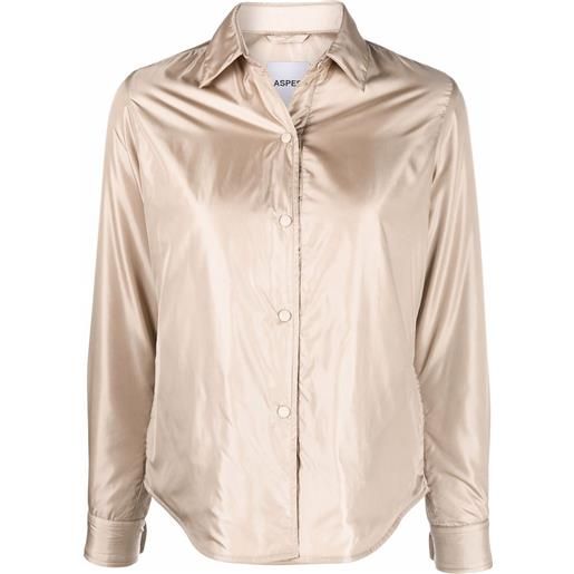 ASPESI giacca-camicia imbottita - toni neutri