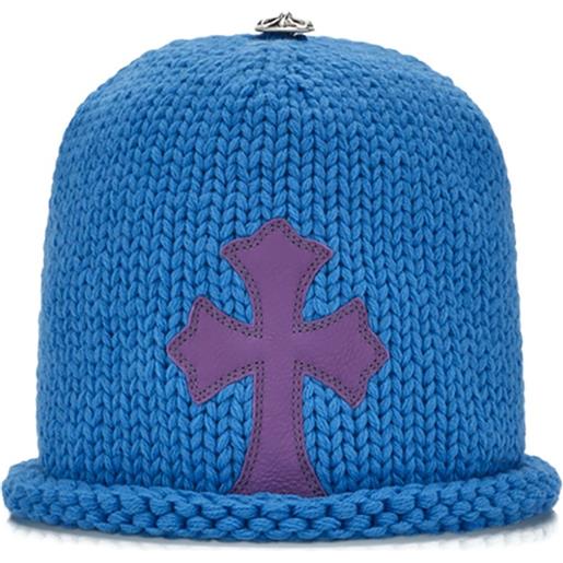 Chrome Hearts berretto con applicazione - blu