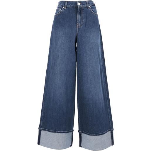 7 FOR ALL MANKIND marie wide leg radar with wide cuff