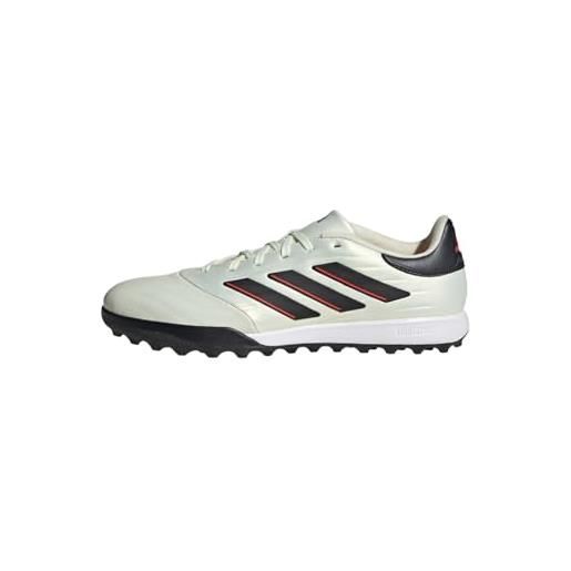 adidas unisex - adulto copa pure ii league turf boots, ivory / core black / solar red, 40 2/3 eu