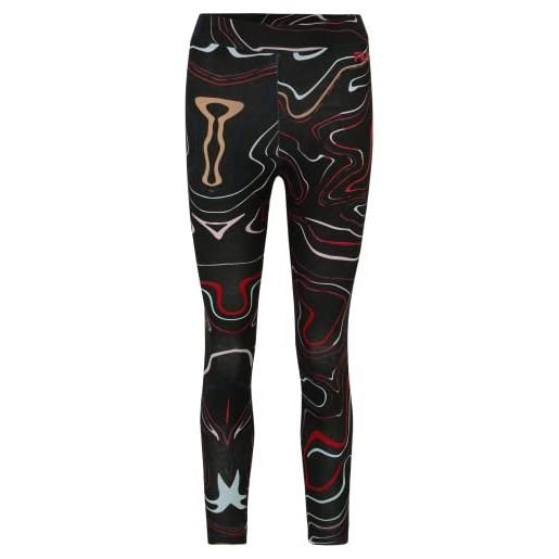 FILA salewi 7/8 leggings, black colour waves aop, m donna