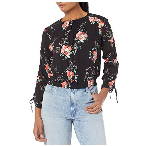 Desigual camicia a maniche lunghe t-shirt, nero, l donna