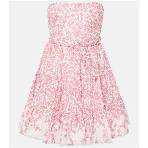 Poupette St Barth abito corto christine in misto cotone