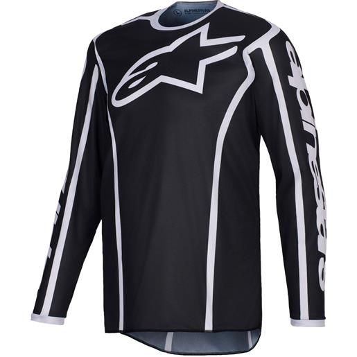 Alpinestars maglia da motocross Alpinestars fluid apex nera-grigia, xl
