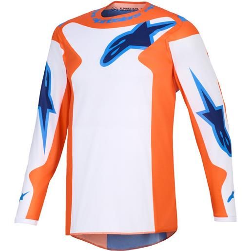 Alpinestars maglia da motocross Alpinestars fluid grid arancione-blu, m