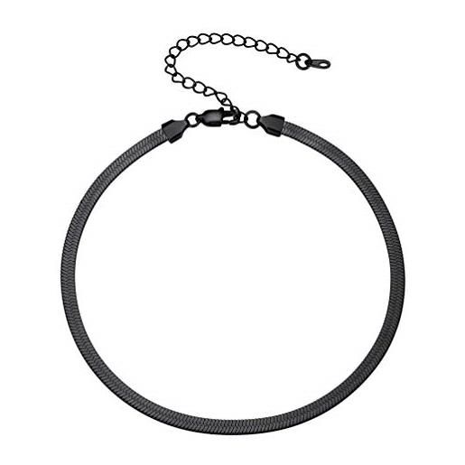 Collana Choker Multistrato Forever 21, Stile Drappo Con Catene Serpente, Colore Argento, Moderno