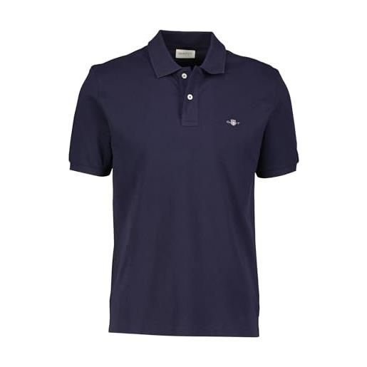 GANT reg emb archive shield polo, nero, xxl