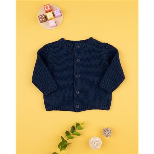 Prénatal basico cardigan bimbo tricot blu