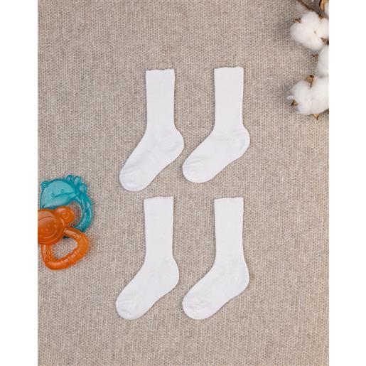 Prénatal pack 2 paia calze primi mesi bianchi