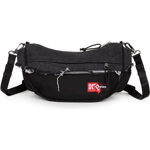 Cleptomanicx - Borsa A Spalla Uomo, Marsupio Patch, Colore Nero