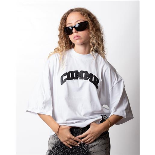 Comme Des Fuckdown t-shirt comme des fuckdown con logo in pelle donna