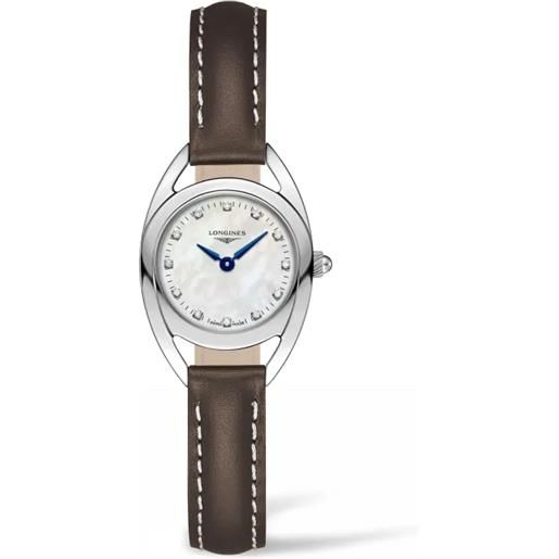 Longines orologio equestrian l6.135.4.87.2 horseshoe mop 23mm donna Longines