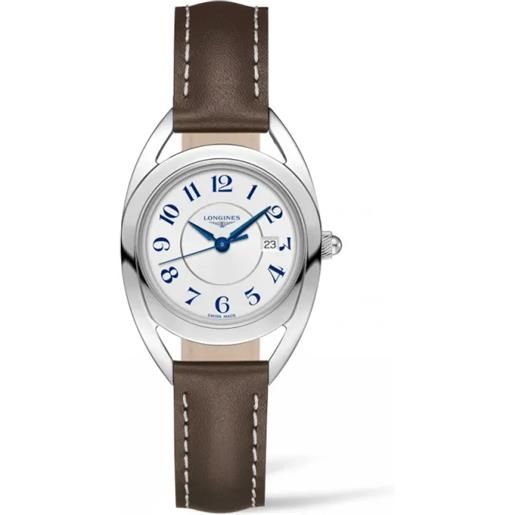 Longines orologio equestrian l6.137.4.73.2 bianco arabo 30mm donna Longines