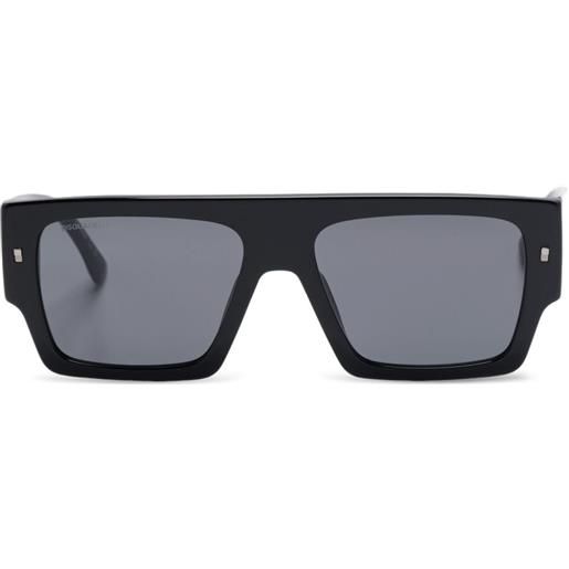 DSQUARED2 EYEWEAR occhiali da sole rettangolari - nero