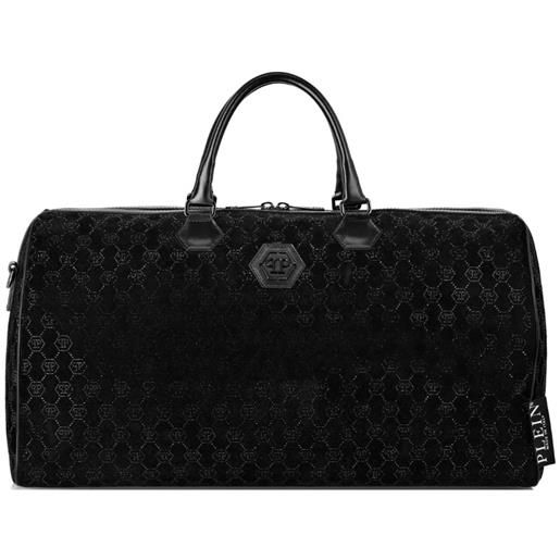 Philipp Plein borsa da viaggio con logo - nero