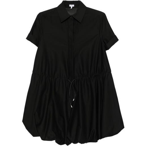 LOEWE abito corto con coulisse - nero