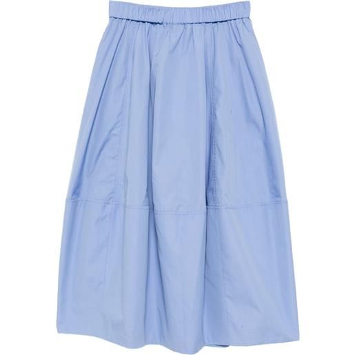 CO COLLECTION camicia in cotone con inserti - blu