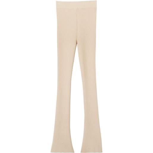 Ermanno Scervino leggings con spacco - toni neutri