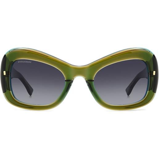 DSQUARED2 EYEWEAR occhiali da sole con placca logo - verde
