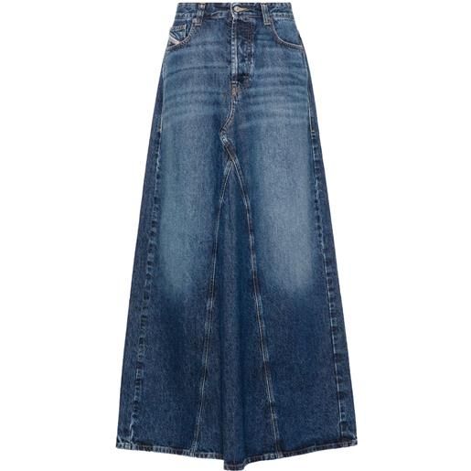 Diesel gonna denim de-pago lunga - blu